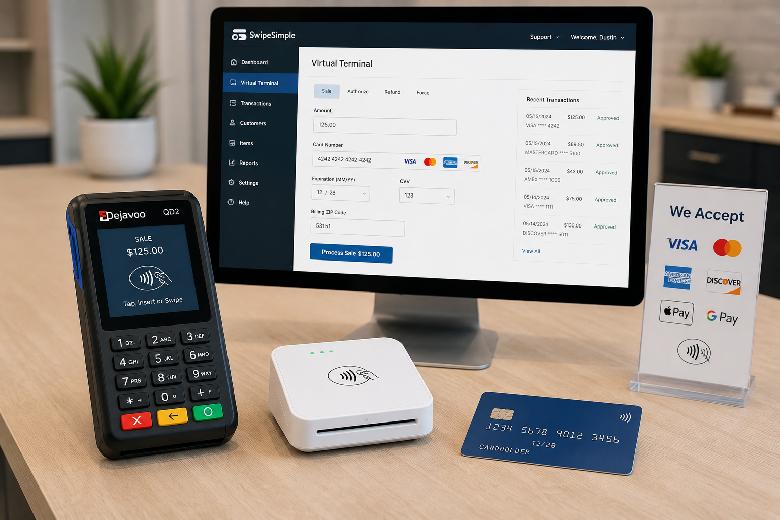 Payment equipment options