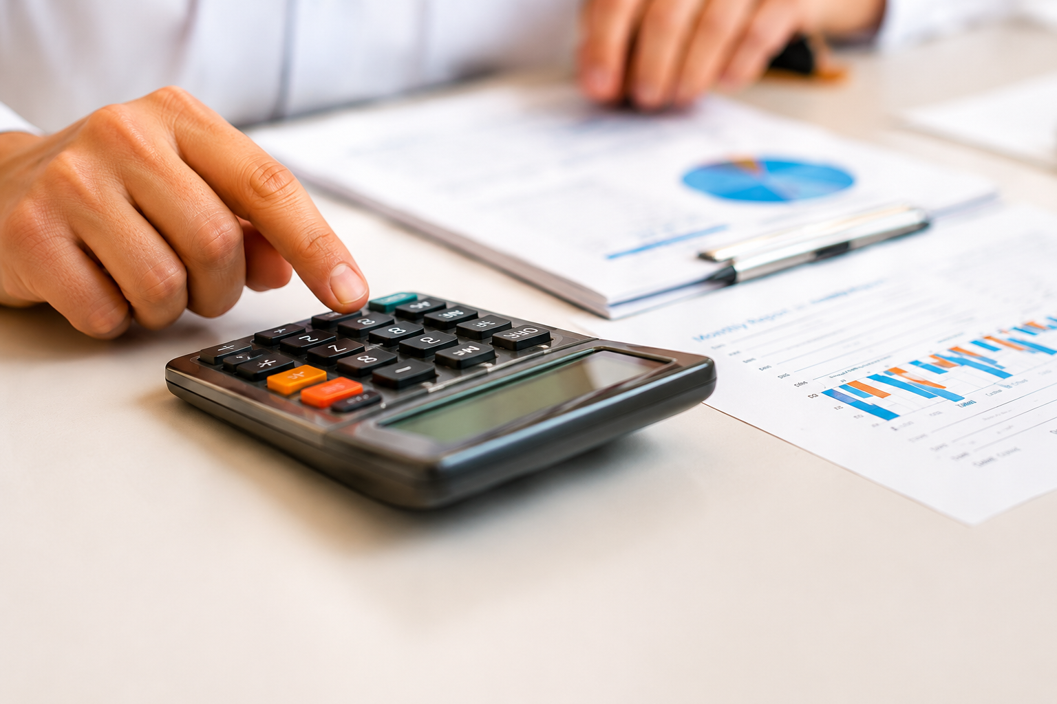 Calculator and rate review paperwork